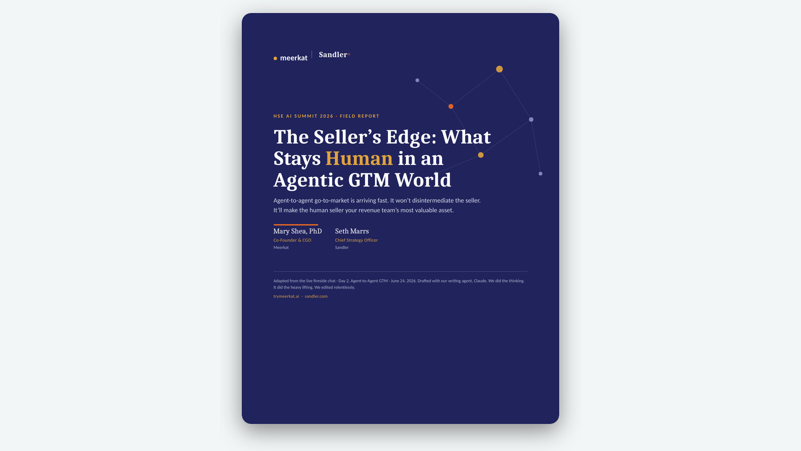 The Seller's Edge: What Stays Human in an Agentic GTM World